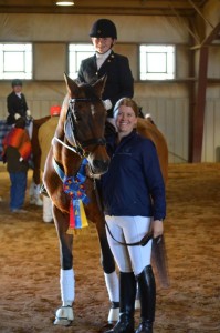 Lauren Sprieser and one of her dressage students