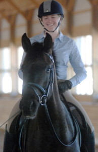 Fender, one of Lauren Sprieser's dressage horses